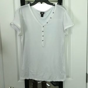 H&M rivet detail v-neck
